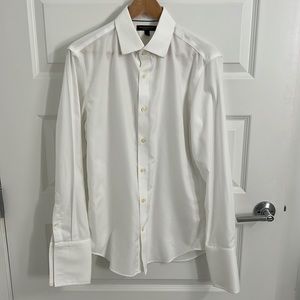 Banana Republic Men’s Dress Shirt Non Iron Slim Fit White